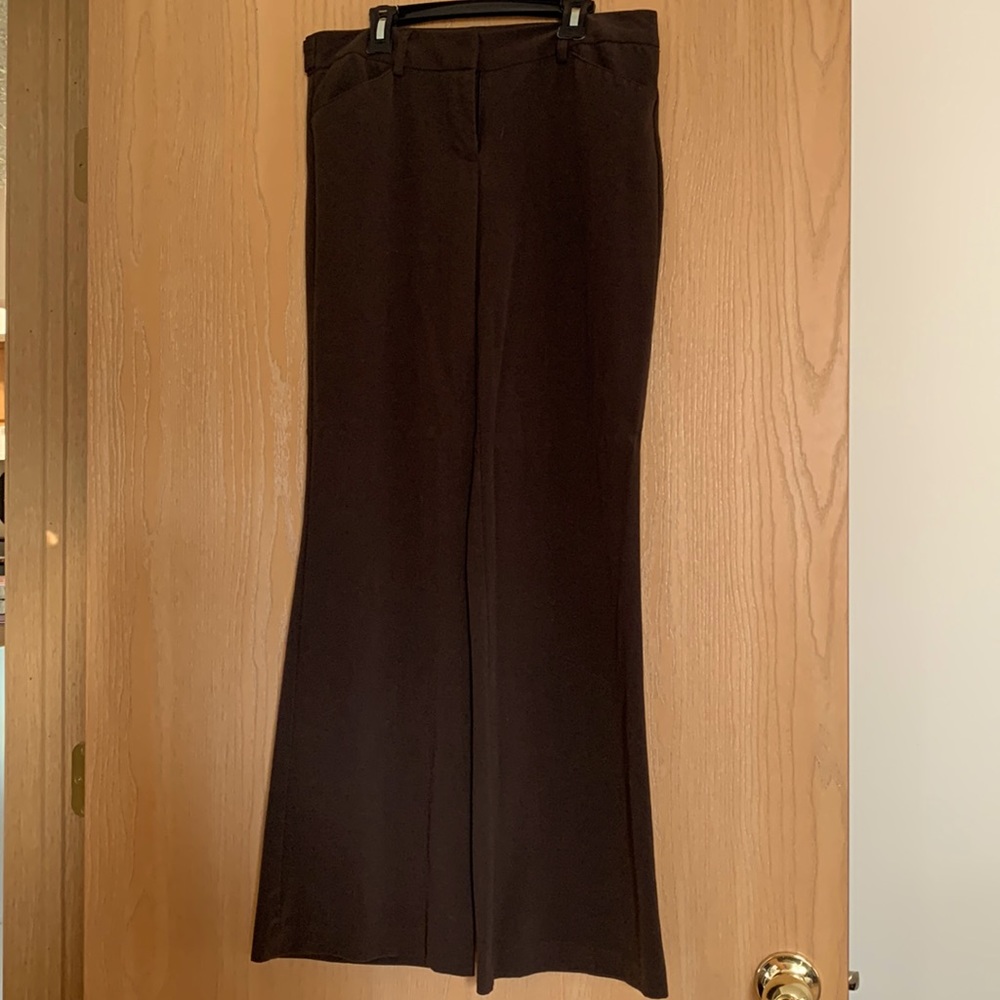 Women’s full length dress pants.